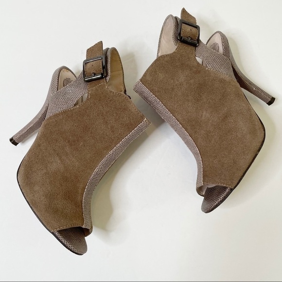 Vince Camuto heeled peep toe shoes sz 6 - Picture 6 of 12